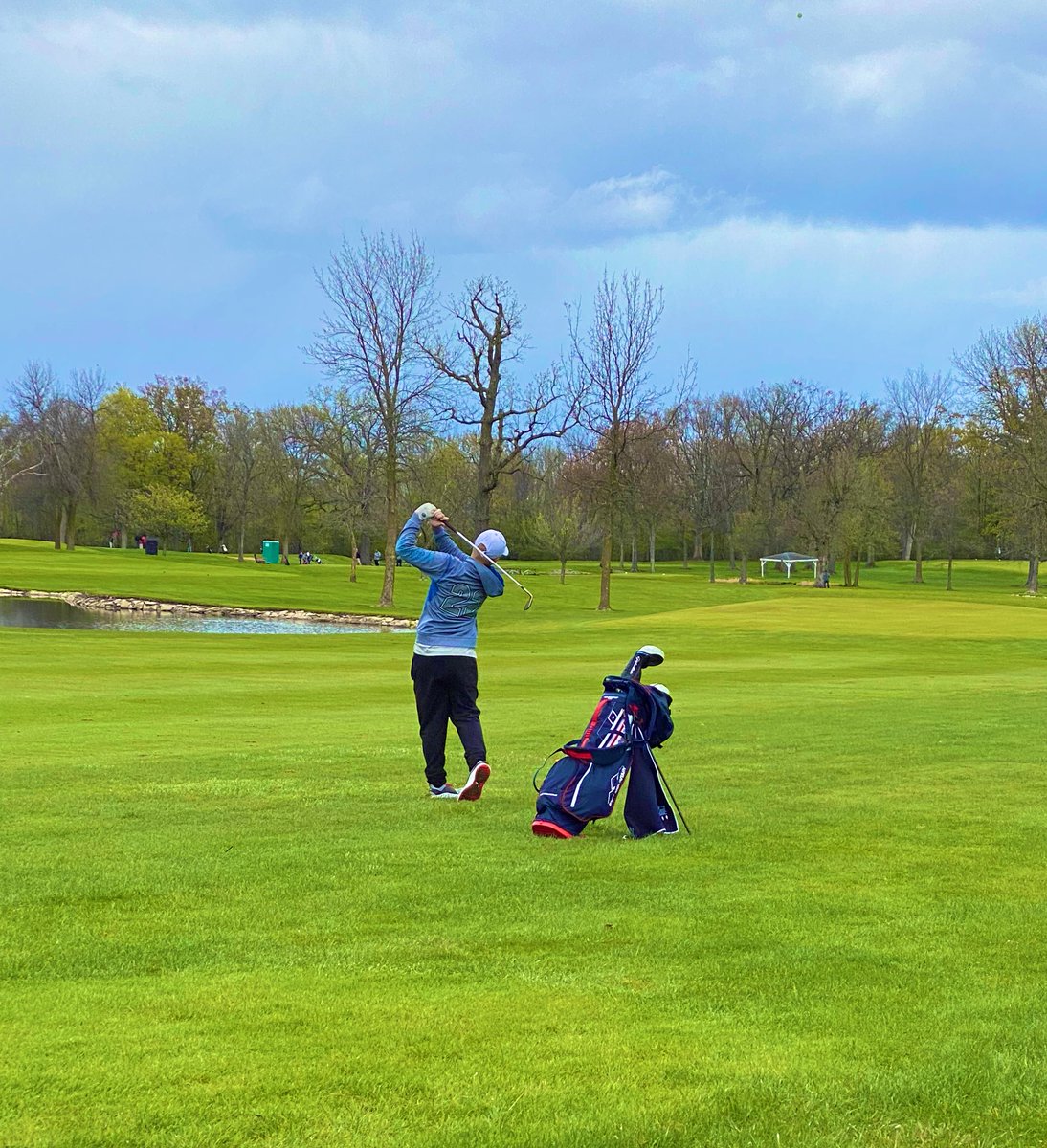 MrGusloff's tweet photo. BV Golf Club’s first tournament in the books. All students enjoyed a fun &amp; chilly “spring” day out at Ledgeview GC. Proud of these students and their determination. #wisconsinspringisjustwinter https://t.co/IfDfH44TzM