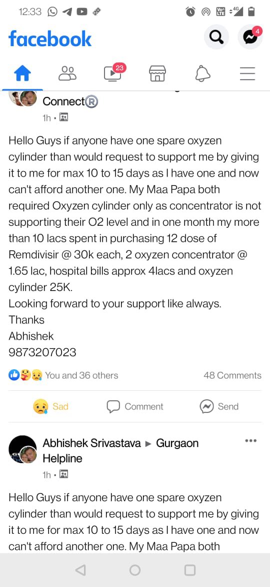 xtpankaj's tweet photo. @SonuSood sir please help my friend Abhishek. , he is in urgent need of O2 and left with just 3 hours of O2. He needs you 🙏🙏Abhishek @ 9873207023 https://t.co/HFmOAkkvg9