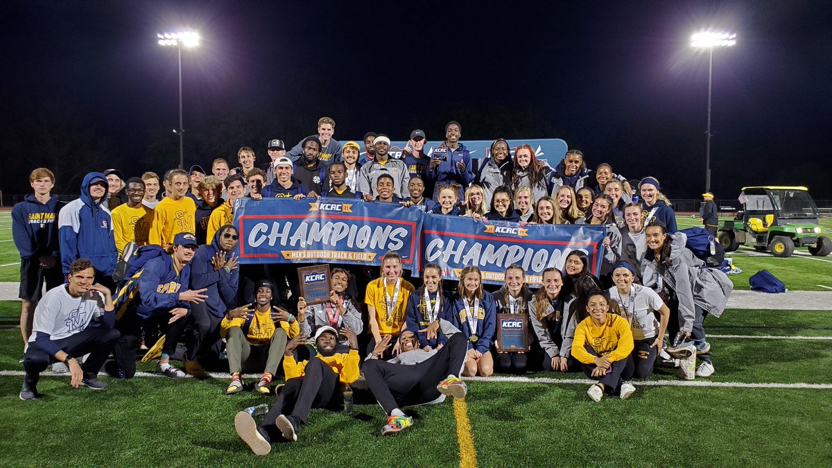 The Spire Men AND Women are the 2021 KCAC Outdoor Track and Field Conference Champions!!!!