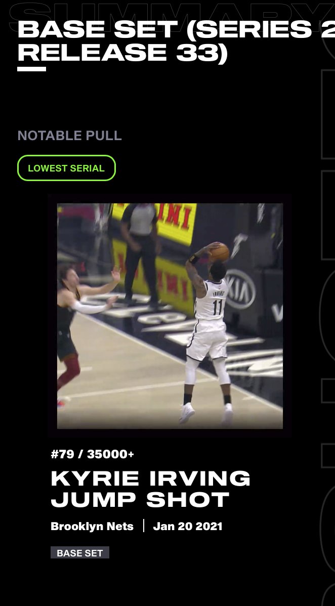 DUSTlNCT's tweet photo. went through the queue twice. 🥲
after 6 hours, pack secured. 😅
KYRIE 🤩 #79
#NBATopShot #PackOpen https://t.co/BFXBkMVTZU