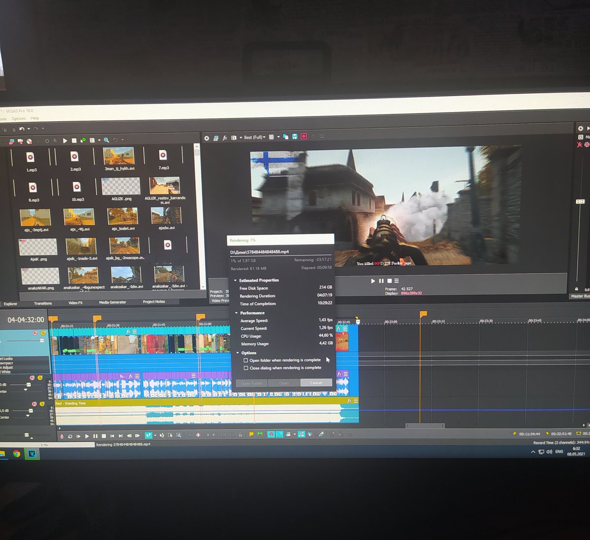 guys I try my best.  But Vegas keeps showing app error.  Due to an error, I cannot not edit or render.  I decided to download Vegas Pro 18 so far there are no problems.  I set the settings and decided to immediately arrange a test🙏
#cod#cod2
