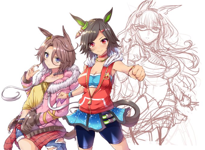 BNW、全員配置するとこうなる予定で描いてます～ 