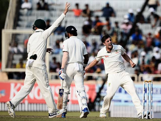 Cummins bowled 39 overs & took 4 wickets in IND 1st inns total of 603 in a match that ended in a draw. On a relatively lifeless wicket in Ranchi that held together over the 5 days, Cummins' pace & bounce were exciting reminders of what Australian Test cricket had been missing.