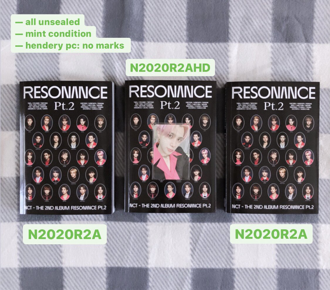 [NCT 2020] 2nd Album - Resonance Part 2 (Arrival Version)• N2020R2A: Php 180 each + LSF• N2020R2AHD: Php 450 + LSF wts lfb ph nct 127 dream wayv hendery[ #neoshop_onhands]