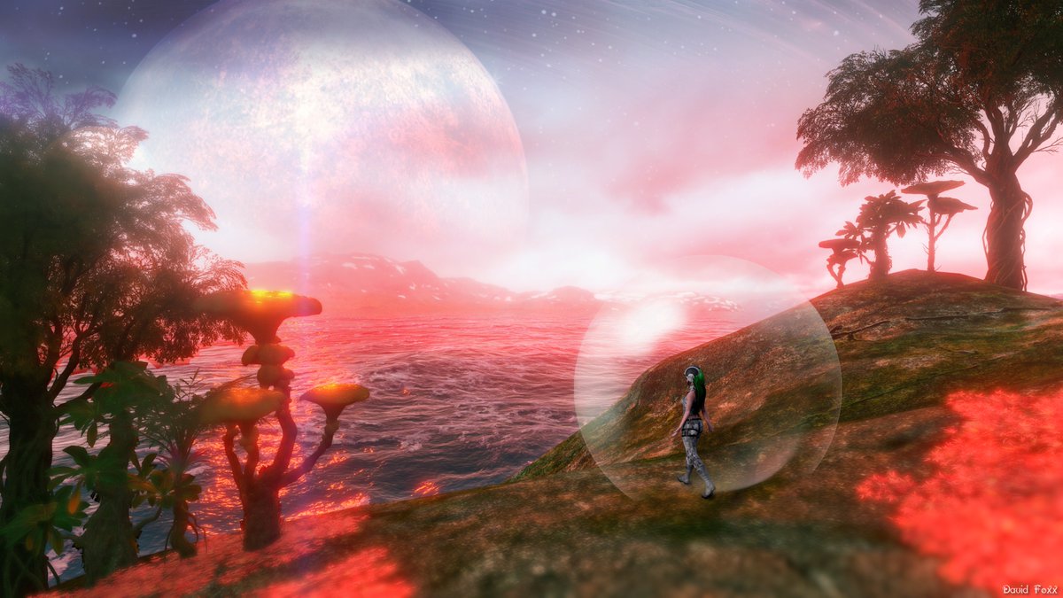 Faraway sanctum (#DigitalArt #FlowScape #VirtualPhotography)