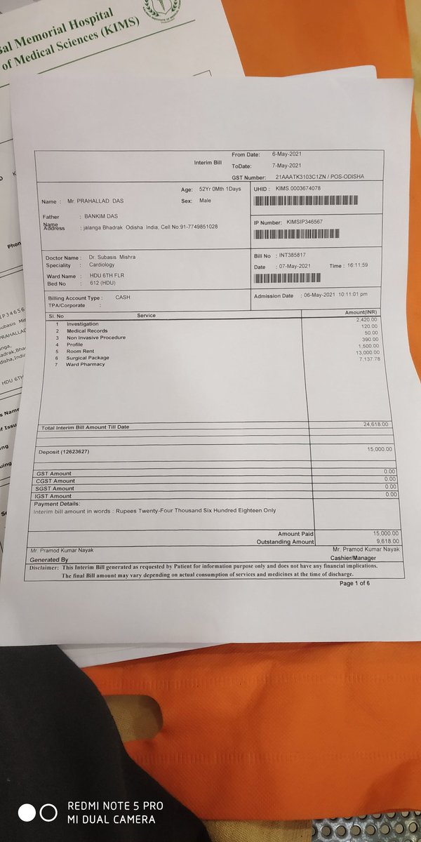 pritiranjan2000's tweet photo. @SonuSood 
Dear Sir,
Our friend rudra from odisha his father had heart attack on 6th May his father was admitted in CARE hospital, Bhubaneswar Doctor said to arrange 4 lakhs for Operation, he arranged 1 lakhs from many sources but he unable to arrange 3 lakhs.please help him sir. https://t.co/zYgd2pkNU9