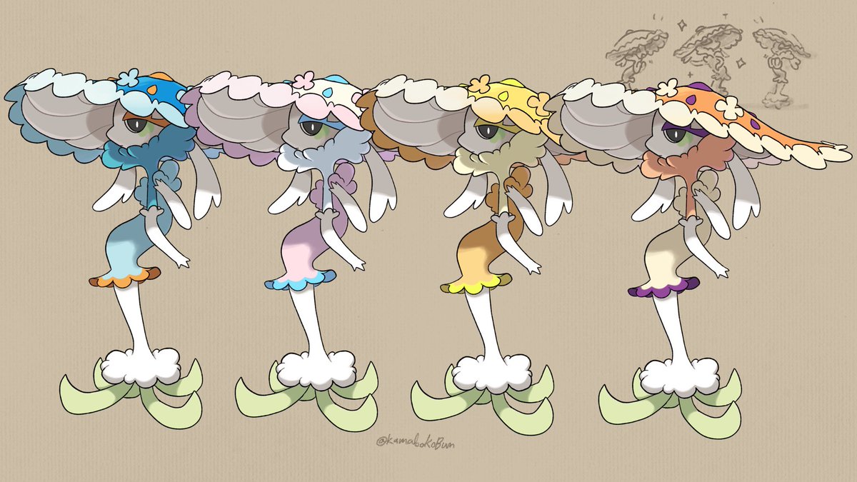 kamaboko on Twitter "Morelull line x flabébé line fusions ) I’m really happy with how they