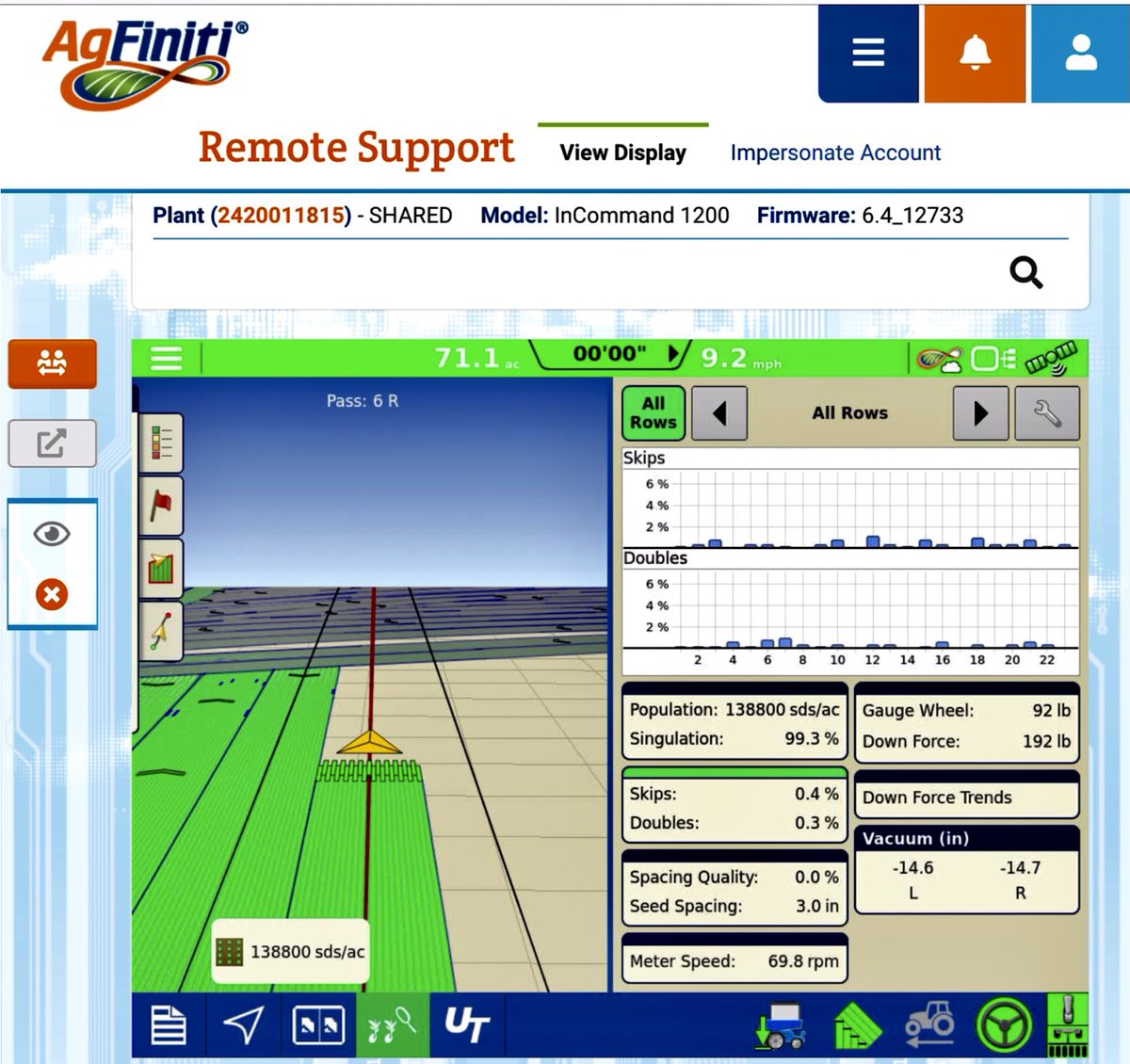 BuehlerFarm's tweet photo. YES! Measuring singulation in #soybeans is possible with @AgLeaderTech #InCommand1200. Take it to the next level with #SureSpeed to achieve that beautifully singulated and spaced stand at up to 12mph. https://t.co/rkJW7myjv9