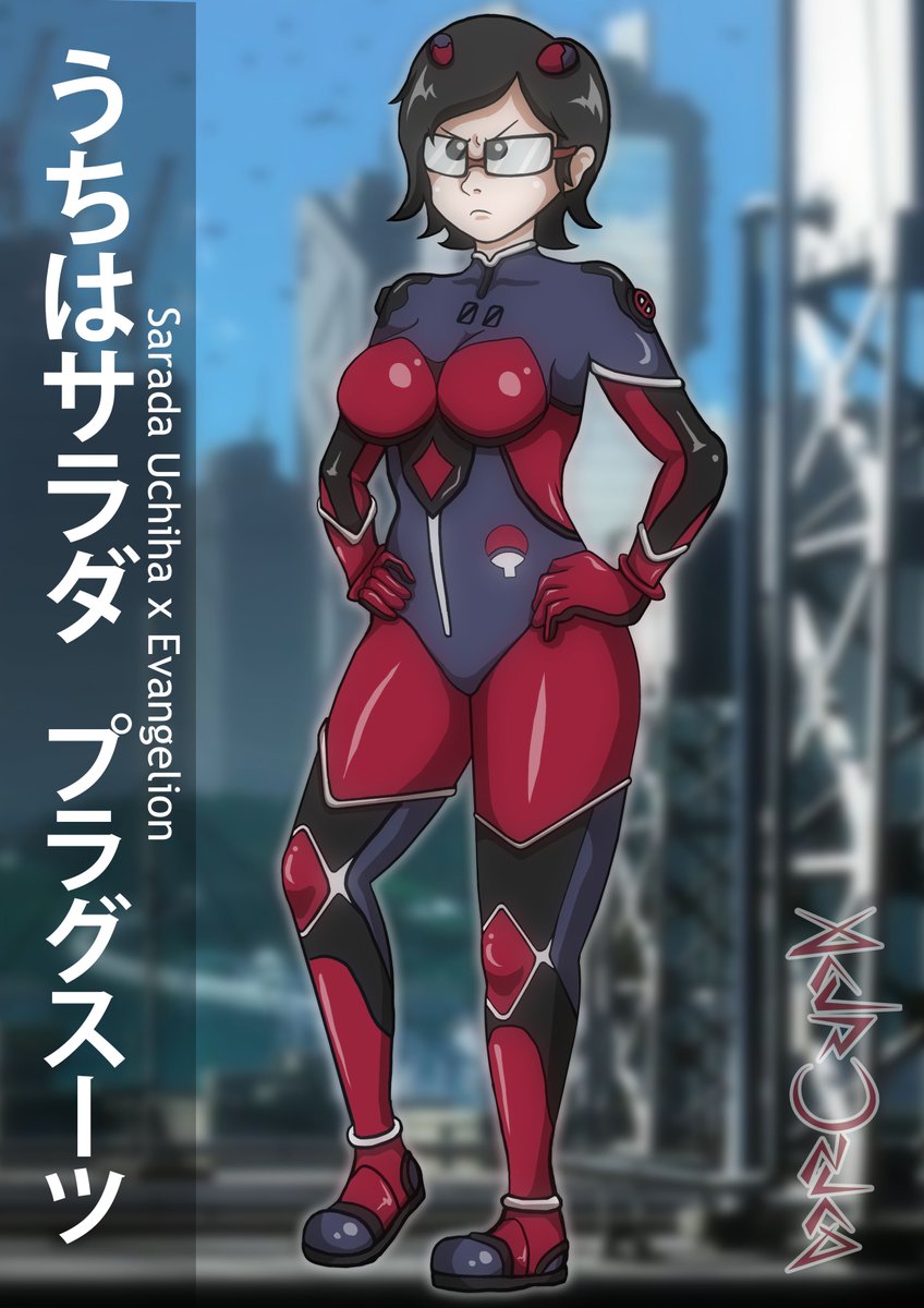 Akuro42's tweet photo. Inspired by the last evangelion movie and a design of the big @ALVNc137  I made this Sarada x Evangelion

#Sarada #Evangelion #EvaPlugsuit #saradauchiha https://t.co/XicaBZLwOO
