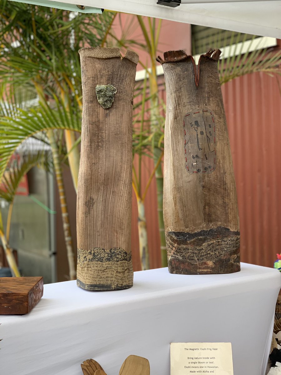 TownWaimea's tweet photo. Come see this beautiful and creative work by Shelley Hoist, sculpted from Hawai’i’s natural palm fibers, every Saturday at Waimea Town Market! https://t.co/f1wEpqGoqV