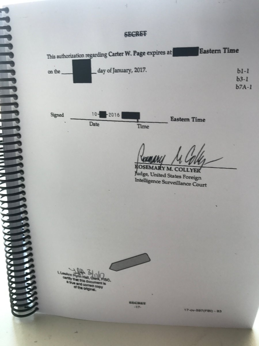 17. The special counsel then had to release the *exact same version* of the FISA that was leaked.The version Weissmann released (under the auspices of FOIA) was the version that was inside Dugan's file.That's why the dates were redacted.