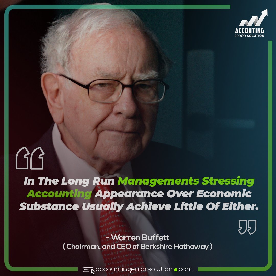 ErrorAccounting's tweet photo. #Accounting is a crucial process for any business. Enterprises should not stress resources for the accounting departments. #AccountingErrorSolution would like to quote Warren Buffett, whose words clearly define our thoughts. #AccountingQuotes https://t.co/ht83QnNUgL