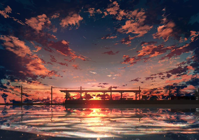 いろんな夕日 