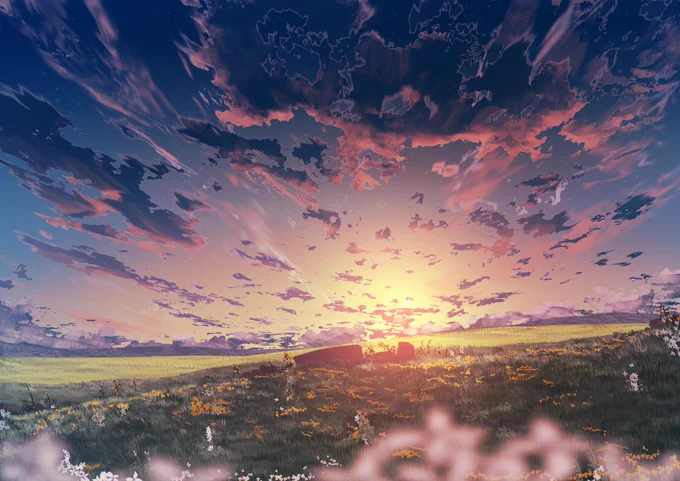 いろんな夕日 