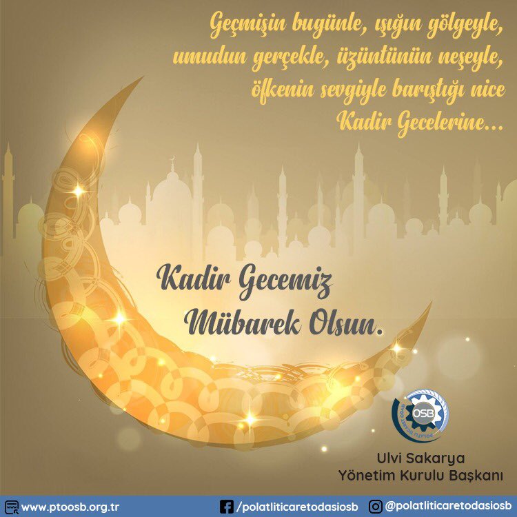 Bin aydan hayırlı olan Kadir Gecemiz Mübarek Olsun.

#KadirGecesi