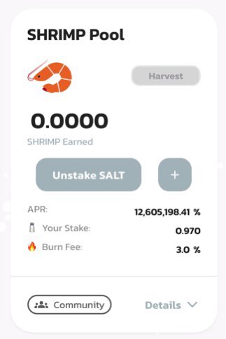 In partnership with <a href="/ShrimpSwap/">Shrimp Swap</a> we are opening a new ocean. Stake $SALT and earn $SHRIMP. Starts tomorrow! 🧂🚀🚀