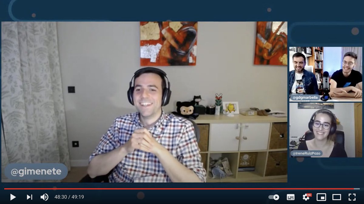 😊 Nos comentáis que os gustó mucho la entrevista en el evento de GitHub Actions con <a href="/gimenete/">Alberto Gimeno</a> 

🆕 Así que... hemos subido video con la entrevista completa!

Hablamos de career plan, entrevistas, cultura en GitHub, diversidad... 

🍿 No te la pierdas ▶️ youtu.be/85UbAeeN0kI