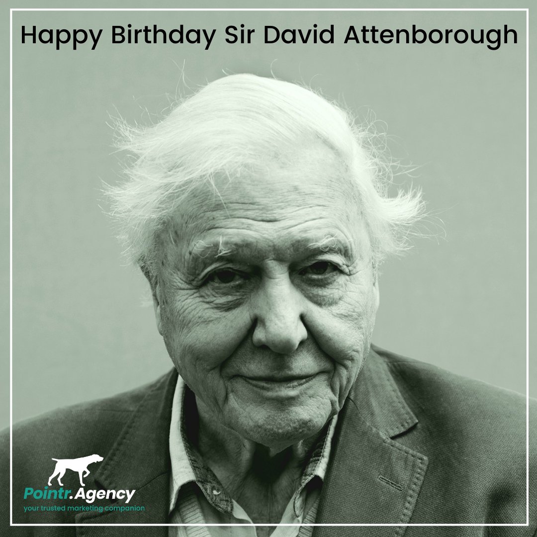 Pointr Agency On Twitter Beloved Broadcaster And Naturalist Sir David Attenborough Celebrates His 95th Birthday Today What An Amazing Contribution He Has Made In Helping To Create A Better Future For Our