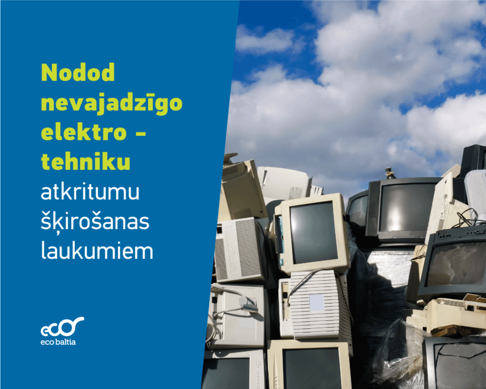 ♻️ Šķiries viegli no vecas elektronikas! Mēs aicinām  nodot savu vairs nevajadzīgo elektrotehniku kādā no 30  atkritumu šķirošanas laukumiem. Laukumus meklē šeit 👉bit.ly/2PX5mQK