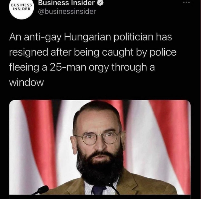 This sounds fitting for a Hungarian politician #hungary #memes #politics https://t.co/QMb4P0T8tL<a href="/tag/hungary"class="tags">#hungary</a><a href="/tag/politics"class="tags"><span>#politics</span></a><a href="/tag/memes"class="tags"><span>#memes</span></a>