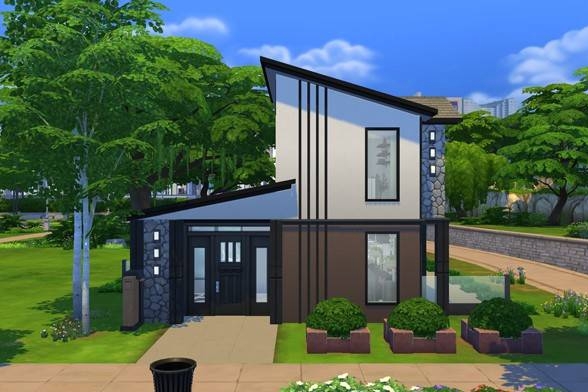ladyredleafgam1's tweet photo. A Tiny Mini Modern Lot for a Tiny Shell Challenge - Available on the Gallery #TheSims4  #simsietinyshell #Tinyliving https://t.co/zaLMb5t1xv
