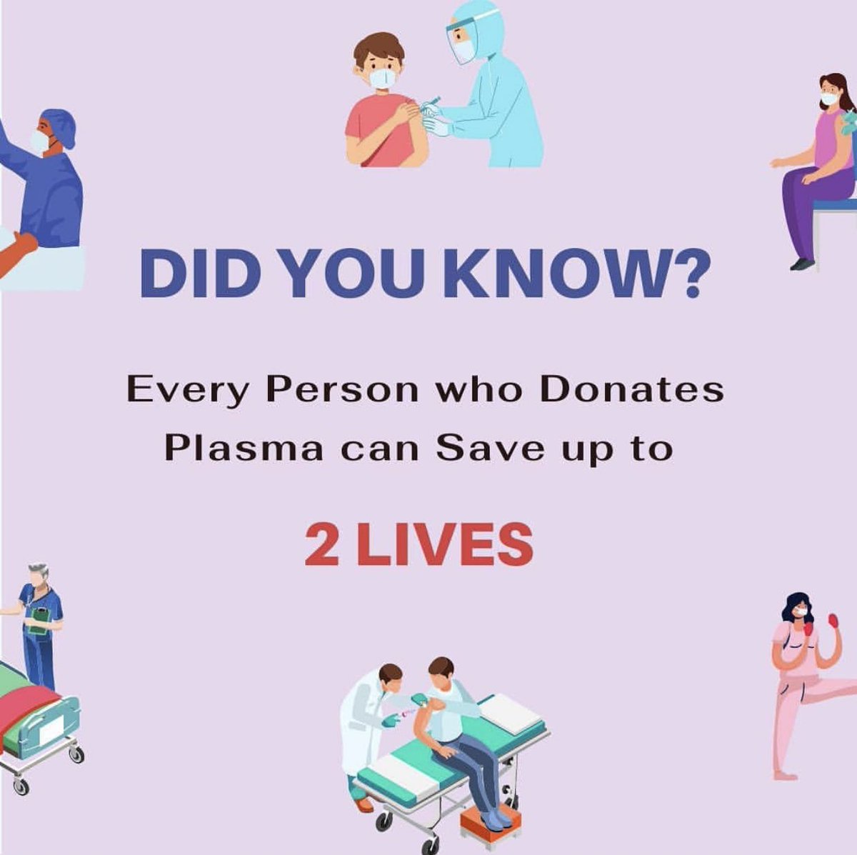 જો તમે પોતે ડોક્ટર નથી અને છતાંય તમારે કોઈ ને નવું જીવન આપવું છે , તો તમે એક વાર પ્લાઝમા ડોનેટ કરી ને બે જીંદગી બચાવી શકો છો . 
જો તમે કોરોના ને હરાવી ને સ્વસ્થ થઈ ગયા હોવ તો પ્લીઝ પ્લાઝમા ડોનેટ કરો . અને બીજા ને પણ જાગૃત કરો. 
 #plasma #PlasmaDonation #HelpWarriors #CovidHelp