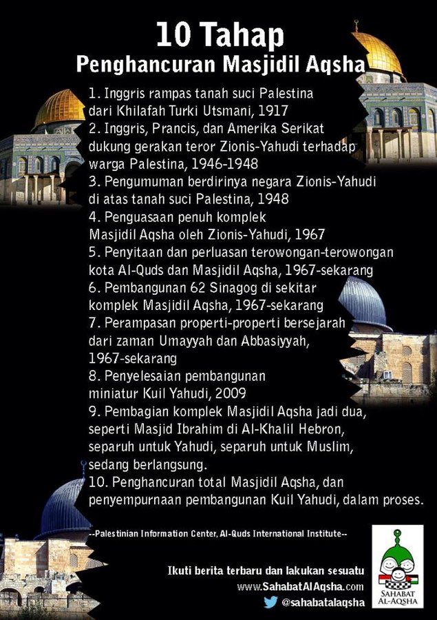 sahabatalaqsha's tweet photo. Jika
kita 
tidur
diam
abai
lemah,
gerombolan
perampok
menang #10TahapPenghancuranMasjidilAqsha
#RamadhanGarisDepan 
#MasjidilAqsha https://t.co/Dz5l6kEXYV