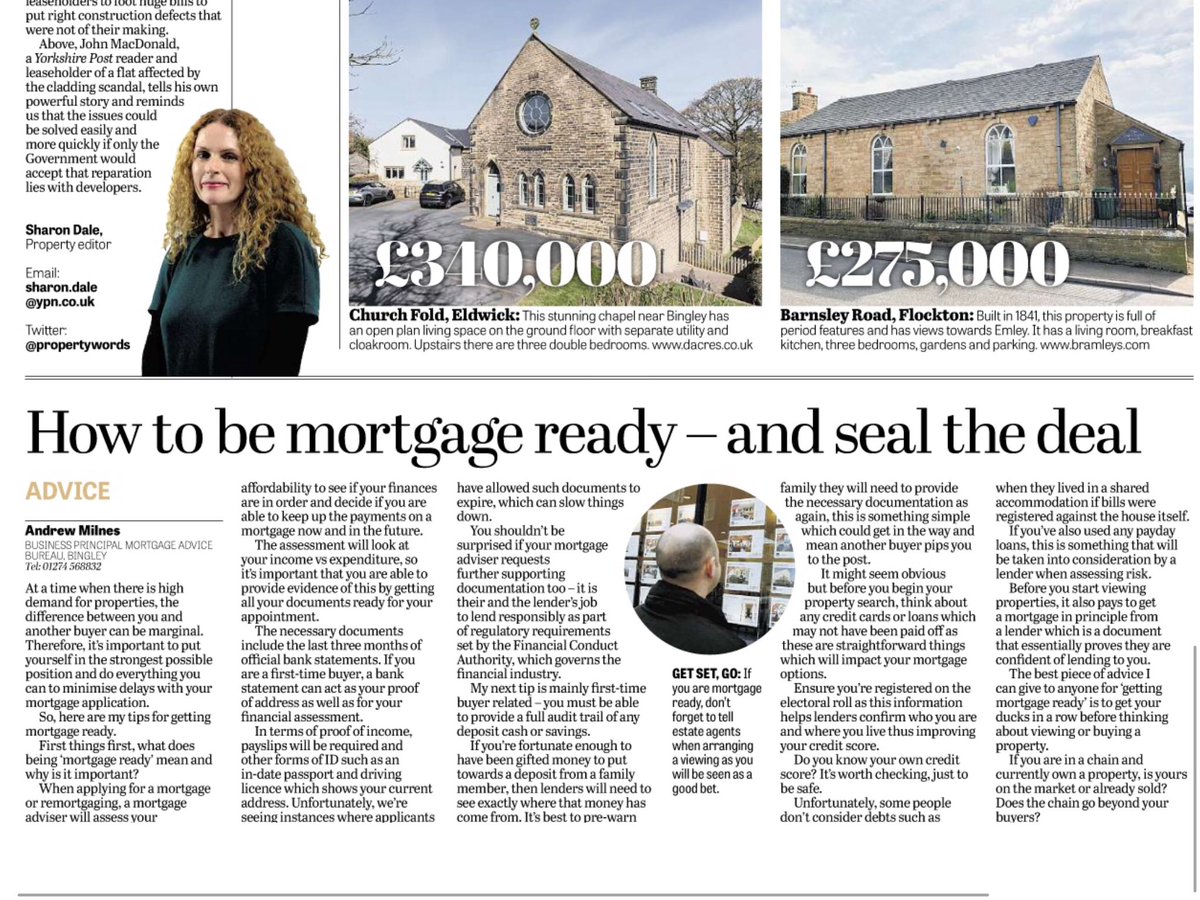 Mortgage Advice Bureau Bingley (@mab_bingley) on Twitter photo With many local agents reporting staggering numbers of requests for viewing and lots of properties attracting multiple offers, our Business Principal <a href="/AndrewCMilnes/">Andrew Milnes</a> explores how you can put yourself in the best position to buy in this mornings <a href="/yorkshirepost/">The Yorkshire Post</a> With many local agents reporting staggering numbers of requests for viewing and lots of properties attracting multiple offers, our Business Principal <a href="/AndrewCMilnes/">Andrew Milnes</a> explores how you can put yourself in the best position to buy in this mornings <a href="/yorkshirepost/">The Yorkshire Post</a>