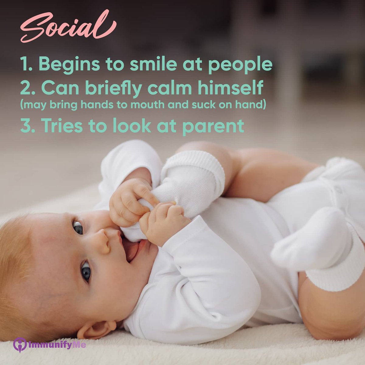 immunifyme's tweet image. Kids milestones to look out for!

#newborn #baby #milestonetracking