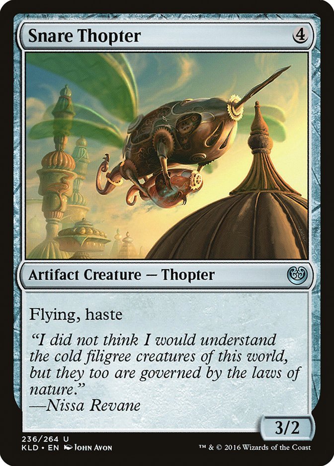 Now say you cast this plus a Summoning. Most commonly (in Lorehold), this will mean either:- 5 mana 4/3 haste (Scorch Rider?)- 5 mana 3/2 flying haste (Snare Thopter + 1 mana)- 7 mana 5/5 hasteAgain, these are a bit below rate, but the first two especially aren't by much. 6/x