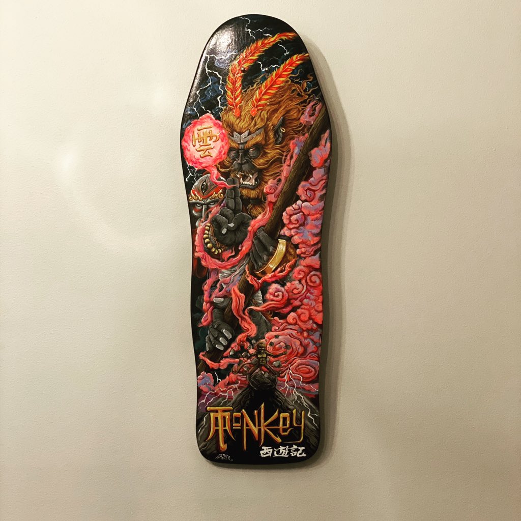 AlexHont's tweet photo. Absolutely stoked with this custom artwork by https://t.co/mPcWYOOxMb thanks Legend! https://t.co/hInifsYGIk