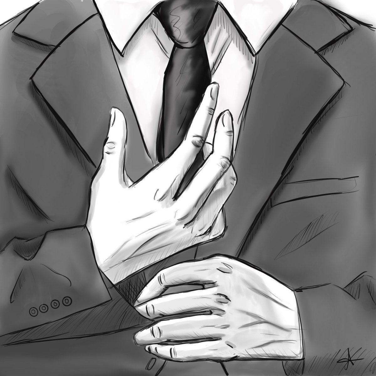 somethingally's tweet photo. These hands! Or a dude getting dressed.
#doodle #handreference #illustration #procreate #art #practice https://t.co/MmKTJKN0Gl