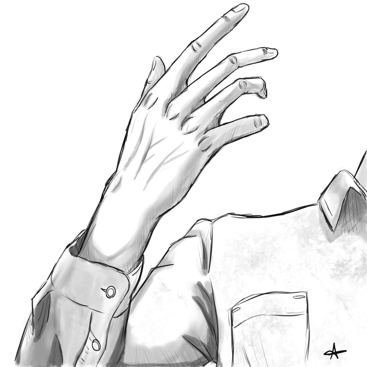 somethingally's tweet photo. These hands! Or a dude getting dressed.
#doodle #handreference #illustration #procreate #art #practice https://t.co/MmKTJKN0Gl