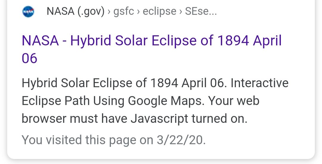 According to the historical Islamic calendar & NASA, this exactly happened, and although the islamic calendar from the source I cited states it occured on the 29th, whereas the Promised Messiah (as) said, 28th, it does not contradict what he said in the 4th screenshot.