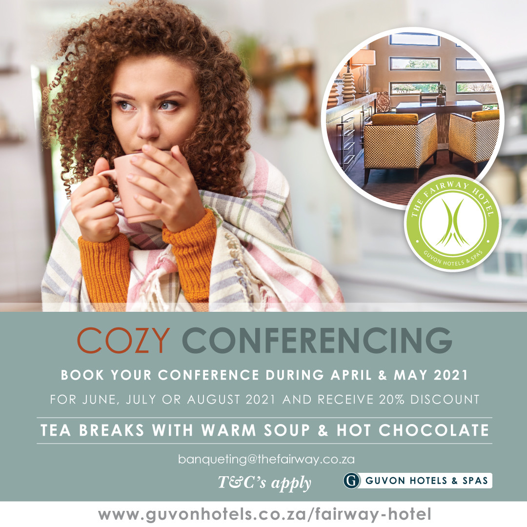 Cozy Conferencing at #TheFairwayHotel

bit.ly/2RA69Y4

Bookings and enquiries: 
011 478 800 or banqueting@thefairway.co.za 

#CozyConferencing #TheFairwayHotel #GuvonHotels #ConferenceSpecial #ConferenceVenue #JoburgConferencing #ConferenceWithADifference
