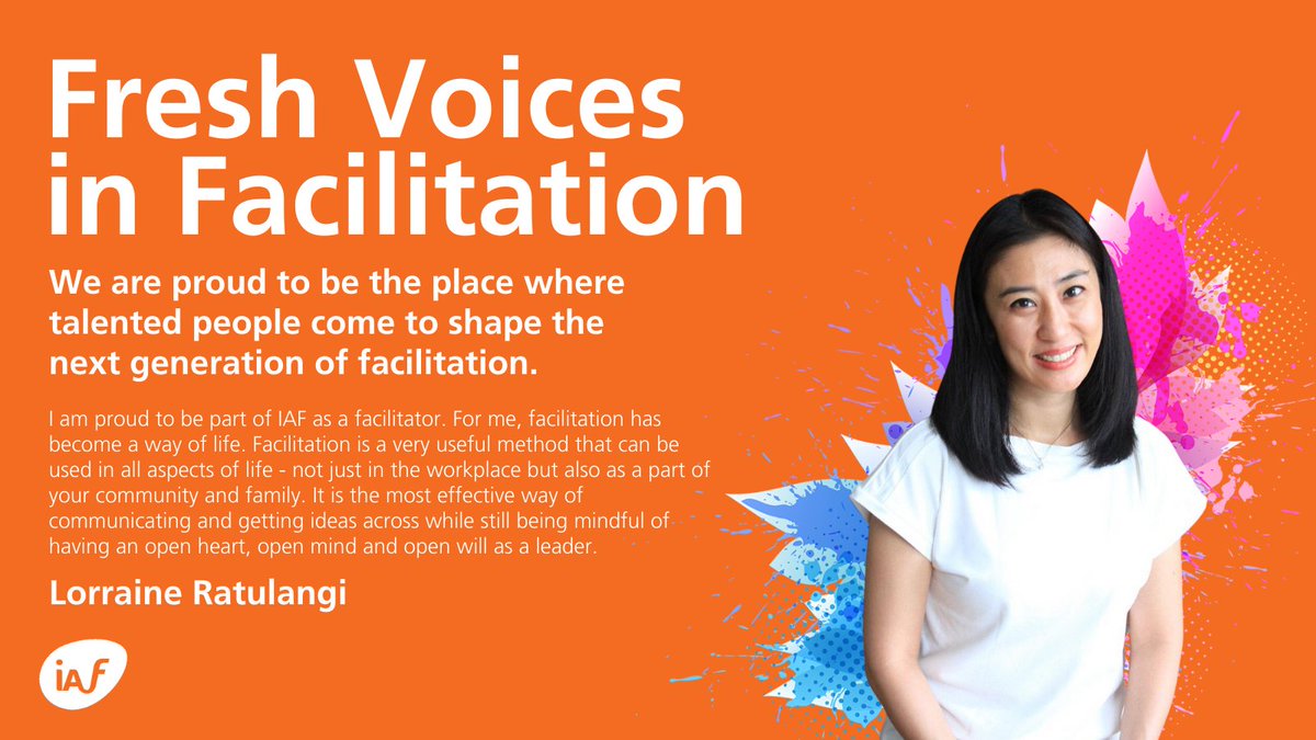 IAFacilitators's tweet photo. We are so grateful to have many Fresh Voices in our community of facilitators. Many thanks to Lorraine Ratulangi of Indonesia for shaping the conversation about how we can facilitate a future we believe in. #IAFfreshvoices #facilitation https://t.co/bKJlQThFzj