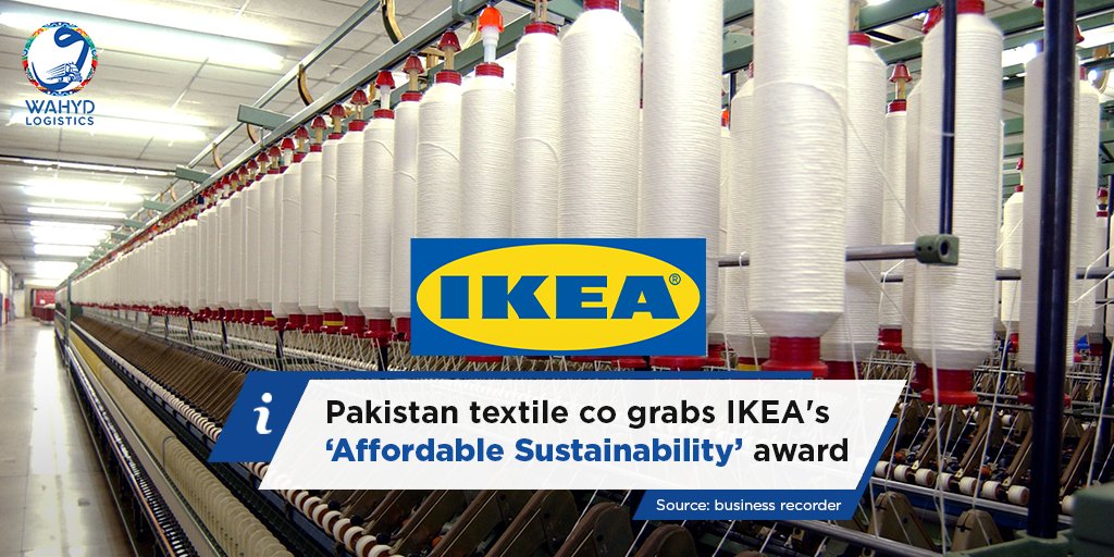 WahydLogistics's tweet image. &quot;Mustaqim Pakistan is the only textile company in the world, getting this award from IKEA for this precious category,” said Advisor to Prime Minister on #Trade and Investment Abdul Razak Dawood

Read more: brecorder.com/news/4009045
#pakistantextile #textileindustry #textilecompany