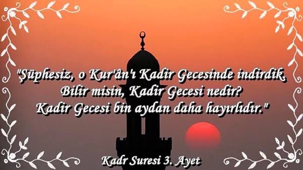 Dualarımız kabul , Kadir Gecemiz mübarek olsun inşAllah 🙏🙏🙏