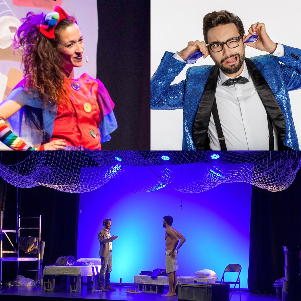 aquitaniabcn's tweet photo. Avui Dissabte a l’#AquitaniaTeatre... #AQUIKIDS a les 12:00h. #OnEsLaFadaAlegria de @increibleproduccions a les 16:00h. #MagiaEnFamilia de @gerardborrell i a les 17:45h. #HereComesYourMan amb @sergicervera i @marcriberajulia1 @tarambanaespectaculos 🎟🎟https://t.co/Wr9RuQALqx https://t.co/dtjBxdaf1r