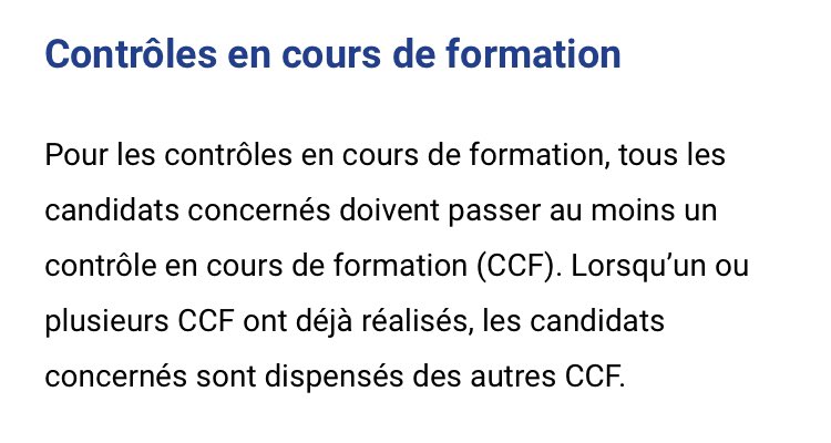 Arthur80207134's tweet photo. @yassin_310 Voilà Ce qui est sur le site du gouvernement, mais en réalité on est absolument pas dispensés des CCF no joke https://t.co/pM2z4ZmRr0