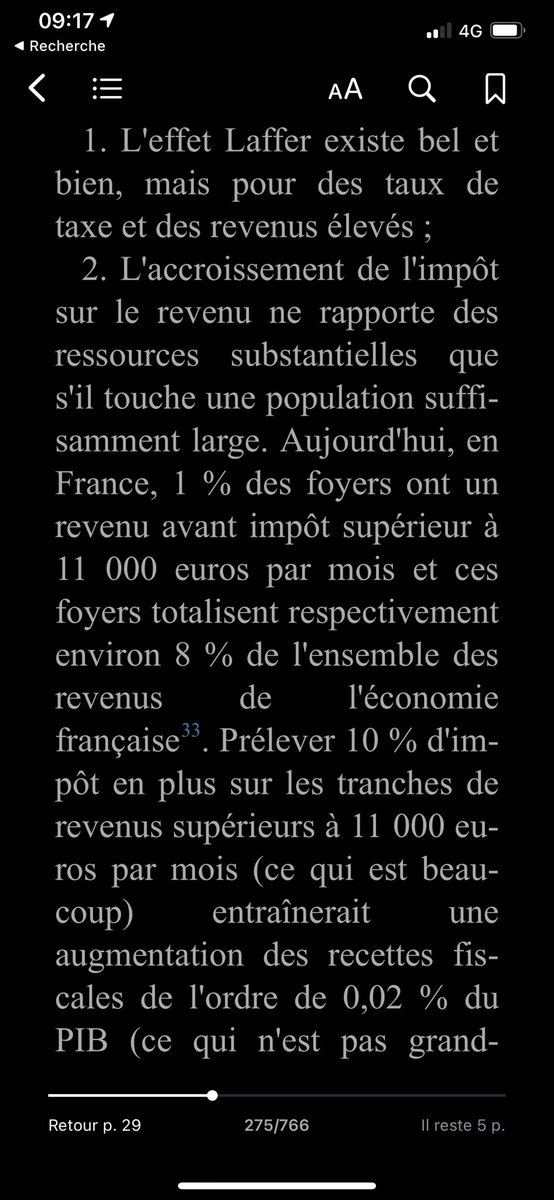 Voici par exemple Cahuc et Zylderberg qui reconnaissent qu’on peut monter les taxes sur les riches jusqu’à très haut avant de voir des effets contre-productifs...