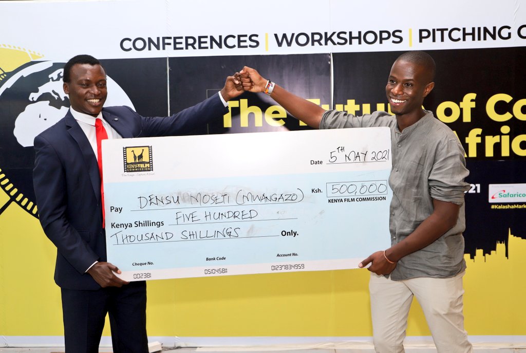 KalashaKenya's tweet photo. Hearty congratulations to our winners in the Film, TV, Documentary and Animation categories at the just concluded #KalashaMarket2021 pitching competition. 
Each winner walks away with KES 500,000 cash prize. 
Hongera kwenyu! 🥳🥳🥳🎉🎉🎊🎊 https://t.co/11hVU5MU5l