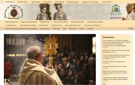 El Obispado de Alcalá de Henares presenta su Nueva Página Web e inicia su presencia en la red social Twitter. obispadoalcala.org/el-obispado-de…