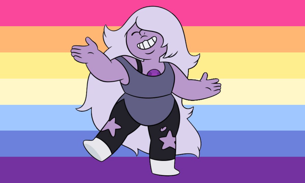 fav_nonbinary's tweet image. amethyst is a nonbinary lesbian who uses all pronouns!!