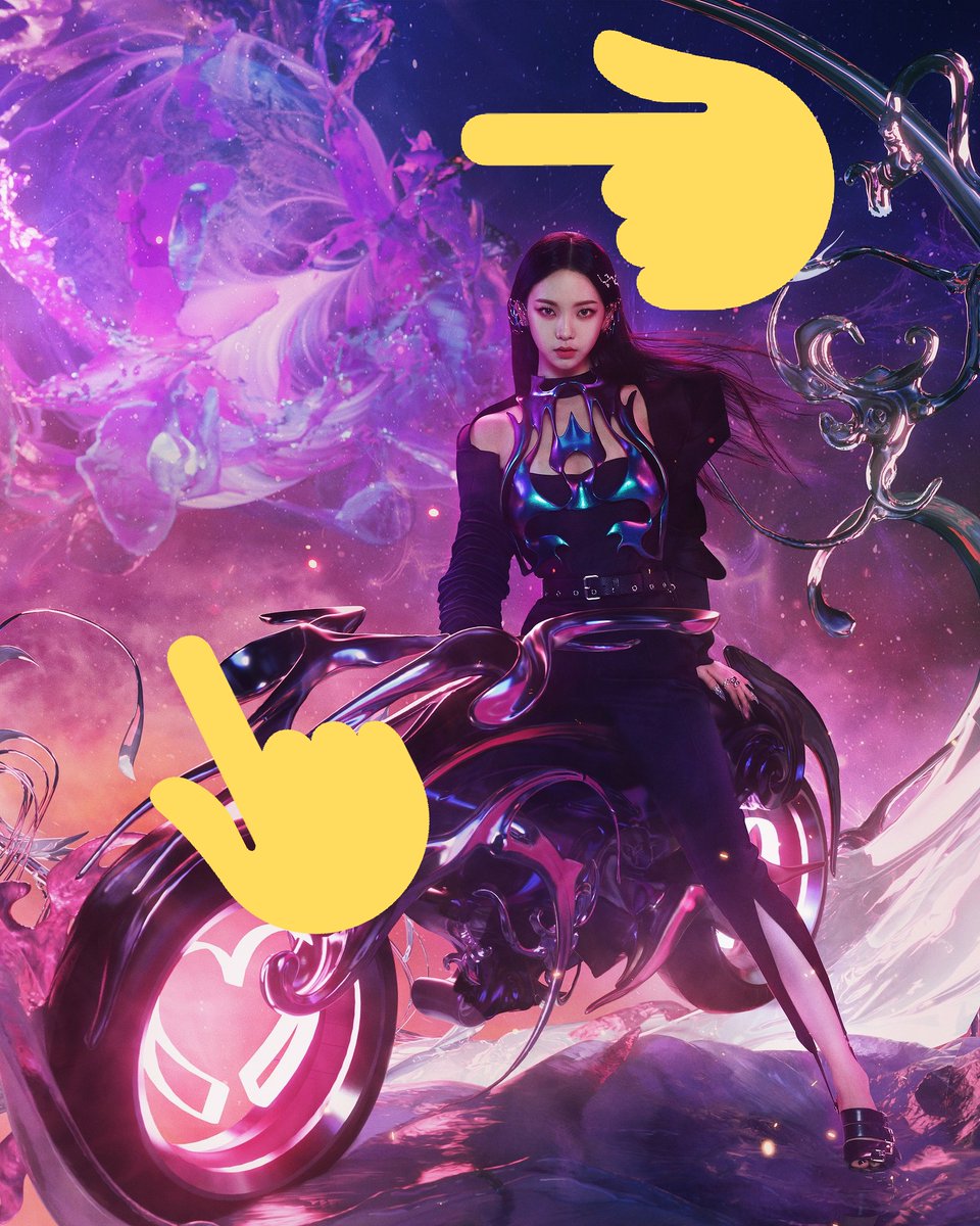 Fractal flames is seen in her teaser. Maybe thats why she has a motorbike as a METAPHOR- tool to enter this realm (aesthetic purposes).