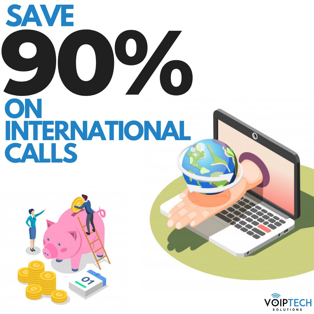 Are you still using #international #charges?

A switch to a #VoIP system can cut up to 90% off your current #bill by #connecting your call 📞 via the internet instead of the #traditional method.

If your clients are #overseas 🌎, VoIP systems are a MUST. 

#solutions #piggybank