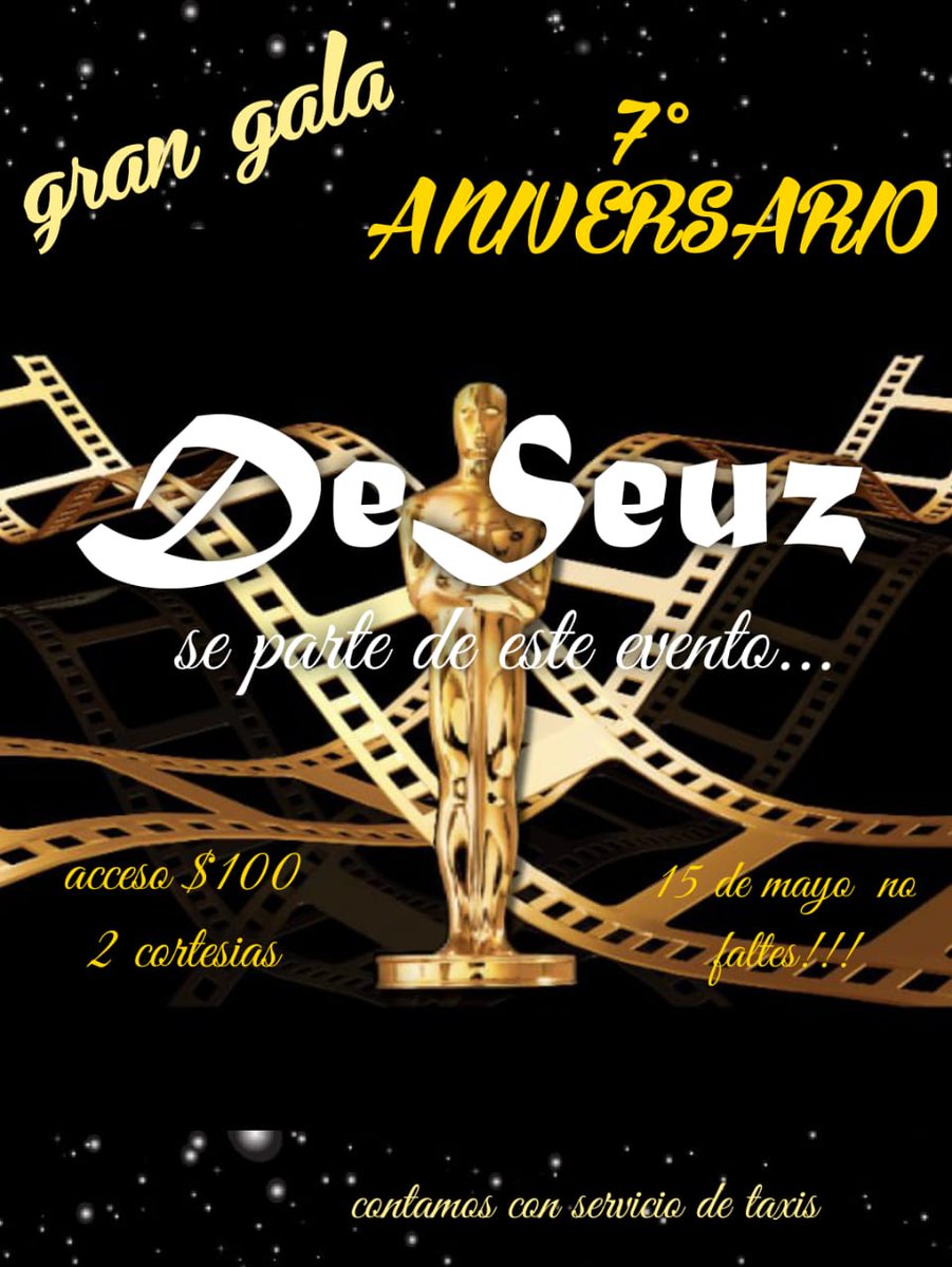 DeseuzM's tweet photo. Ya reservaron?
7mo aniversario, recuerda reserva al número de siempre, te espero este 15 de Mayo https://t.co/O7jEgXWvGs