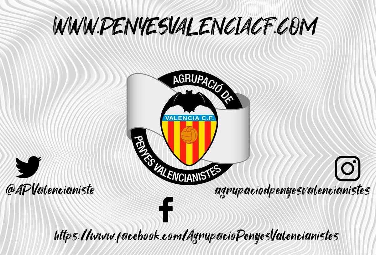 Peñista! Recuerda que esta tarde nos la jugamos. Todos juntos por el <a href="/valenciacf/">Valencia CF</a>  Meriton ni un minuto más.
Por favor, respetad las normas sanitarias.
Amunt Valencia!!!

 18:30 / Salida: Plaza Zaragoza