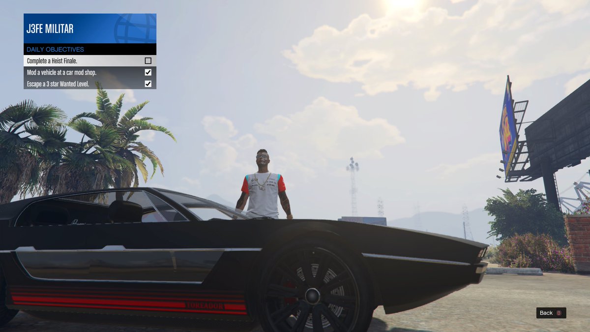 LUXORPM's tweet photo. Good Morning TwittFam ☀️
Happy Saturday✌🏾
It’s gonna take me most of the day to fulfil today’s top objective.! 😳
#RockstarGames #GTAOnline #DailyObjectives https://t.co/SZIgVwJpS5
