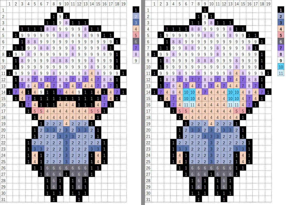 なやここ ポケモンアイロンビーズ図案つくる人 通常に加えて 五条先生の色んなバージョン作りました ご自由に活用してください W 呪術廻戦 五条先生 五条 Jujutsukaisen Satorugojo アイロンビーズ 図案 Pixelart ドット絵 T Co